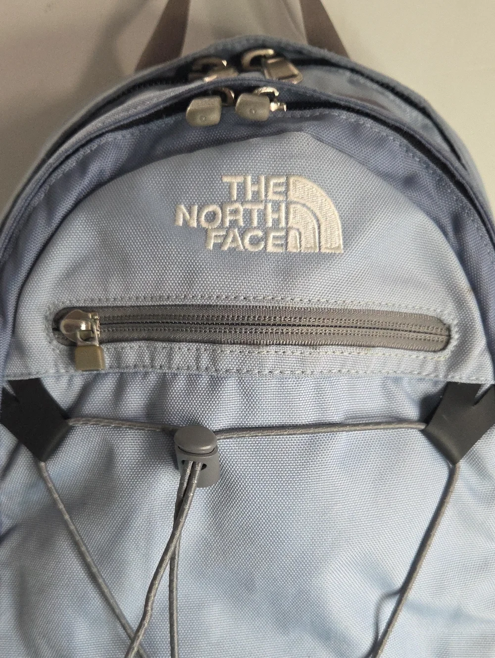 The North Face Isabella Light Blue and Gray Backpack
